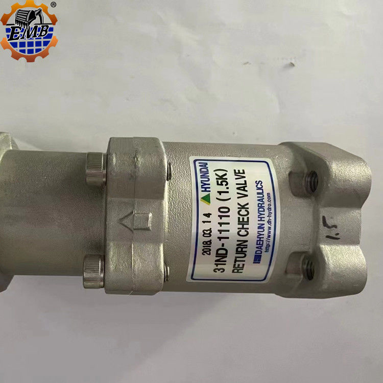Oryginalny 31ND-11110 Hyundai Check Valve Assy dla koparki R500/520